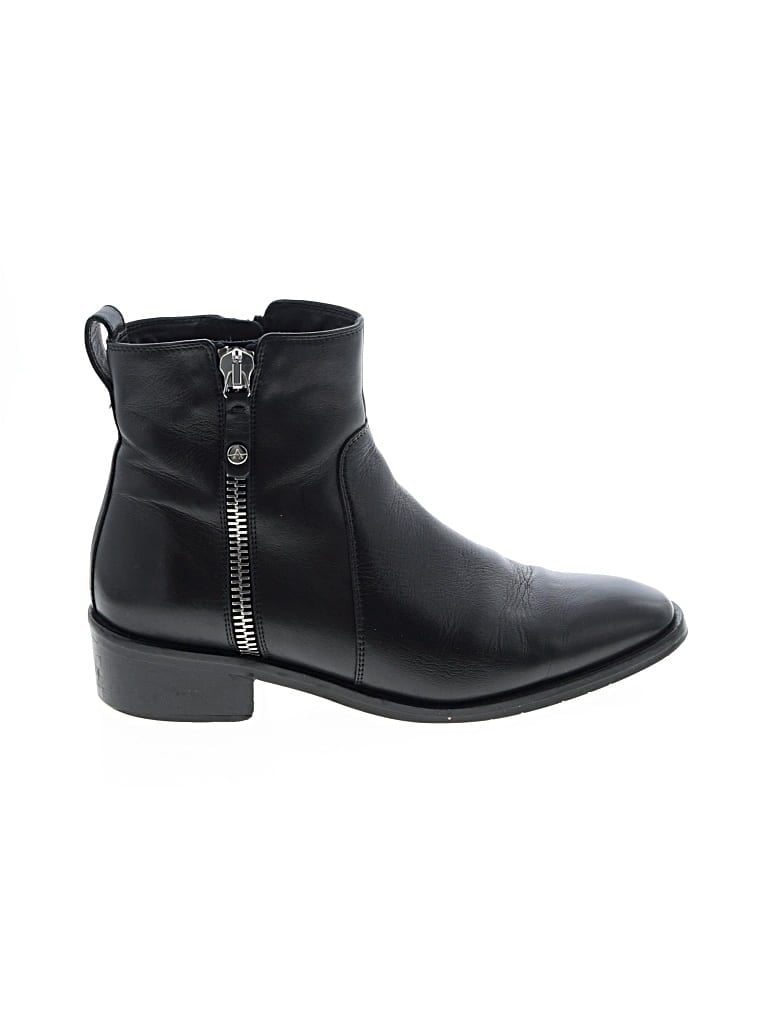 Pre-owned Aquatalia Ankle Boots In Black