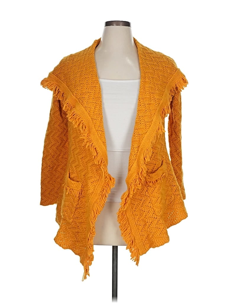 Pre-owned Angel Of The North Cardigan Sweater In Orange