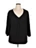Max Studio Black 3/4 Sleeve Blouse Size 1X - photo 1
