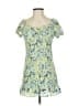 madden nyc 100% Polyester Print Green Casual Dress Size S - photo 1