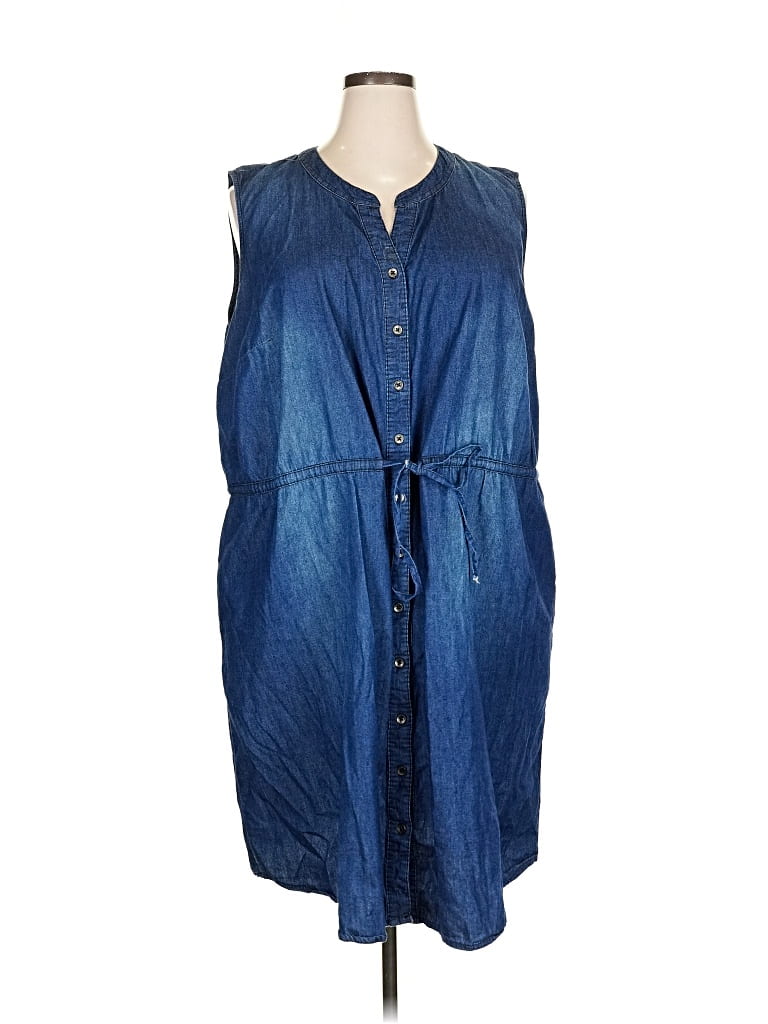 Pre-owned Faded Glory Casual Dress In Blue