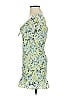 madden nyc 100% Polyester Print Green Casual Dress Size S - photo 5