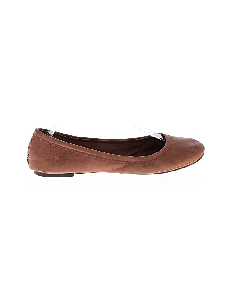 Pre-owned Lucky Brand Flats In Brown