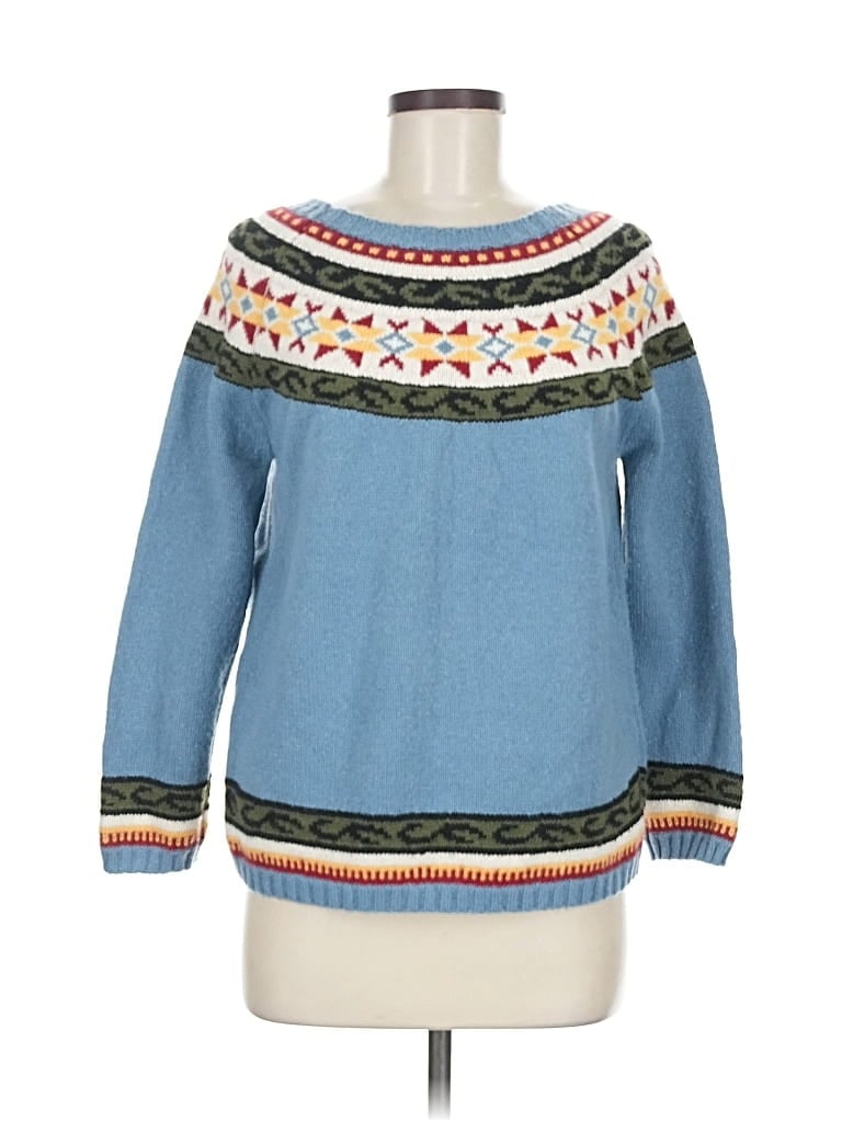 Pre-owned Unbranded Pullover Sweater In Blue