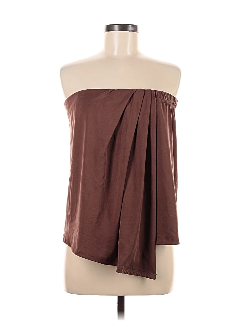 By Anthropologie Tube Top Brown Strapless Neckline Tops