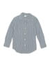 Crewcuts 100% Cotton Checkered-gingham Blue Long Sleeve Button-Down Shirt Size 6 - 7 - photo 1