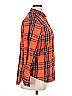 Stylus 100% Cotton Plaid Orange Long Sleeve Button-Down Shirt Size XL - photo 4