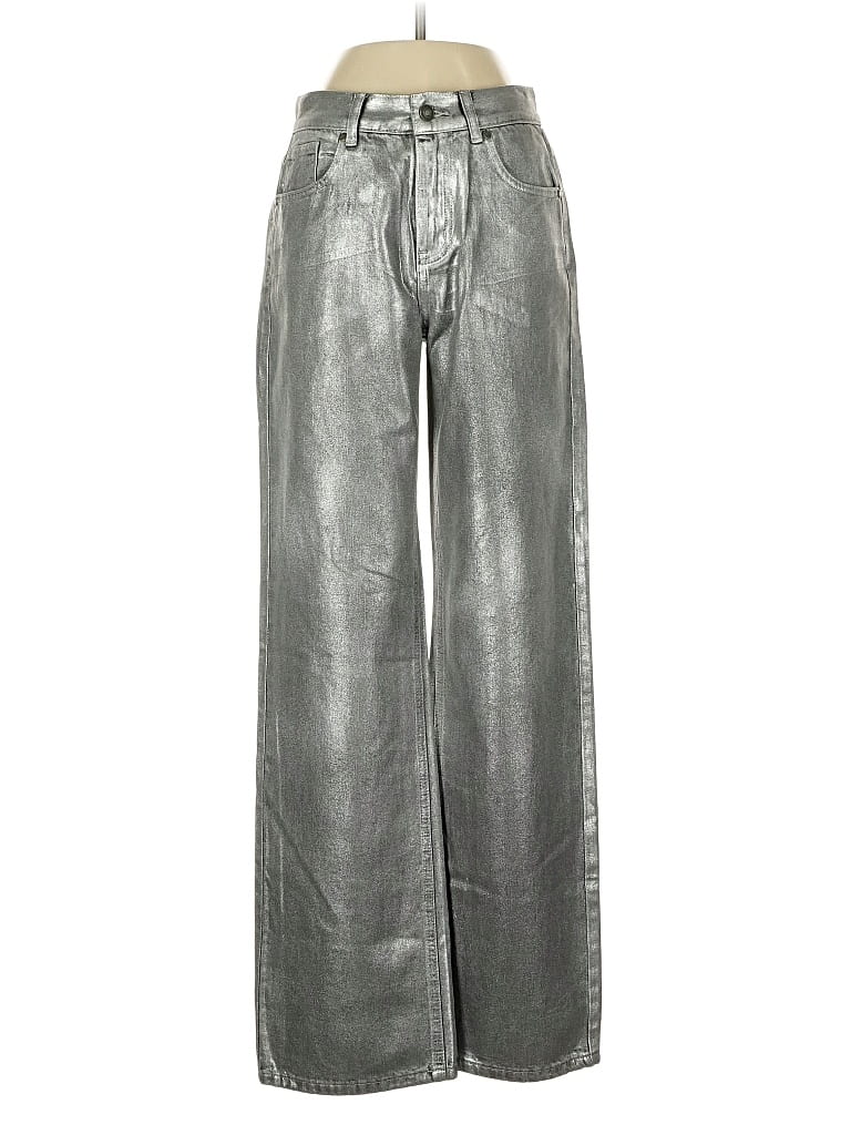 Pre-owned Esqualo Casual Pants In Silver