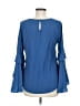 Gilli Blue Long Sleeve Blouse Size M - photo 2