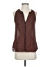 A.L.C. 100% Silk Orange Sleeveless Silk Top Size XS - photo 1