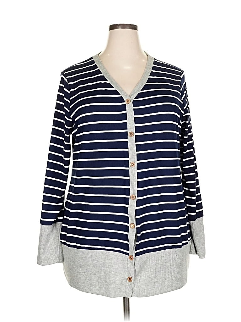 Pre-owned Reborn J Cardigan Sweater In Blue