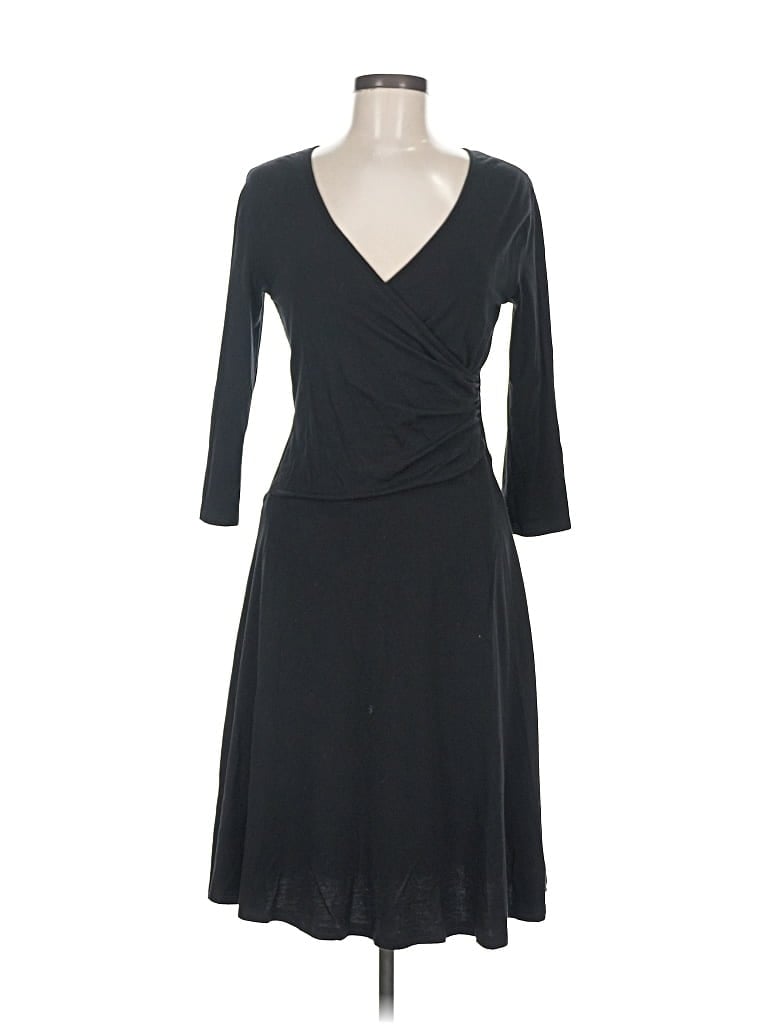 Pre-owned Garnet Hill Casual Dress In Black