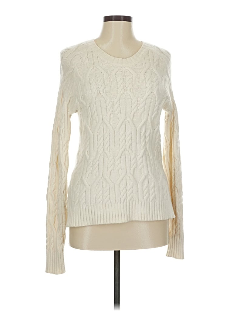 Pre-owned Ann Taylor Pullover Sweater In White