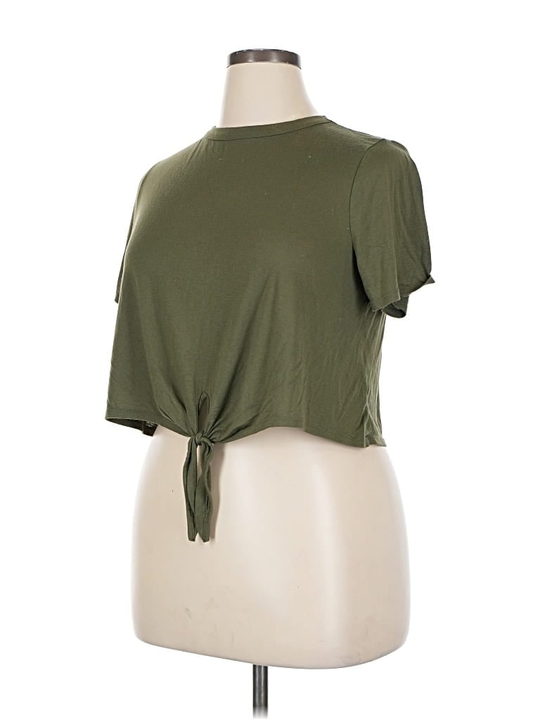 Pre-owned Asos Design Short Sleeve T-shirt In Green
