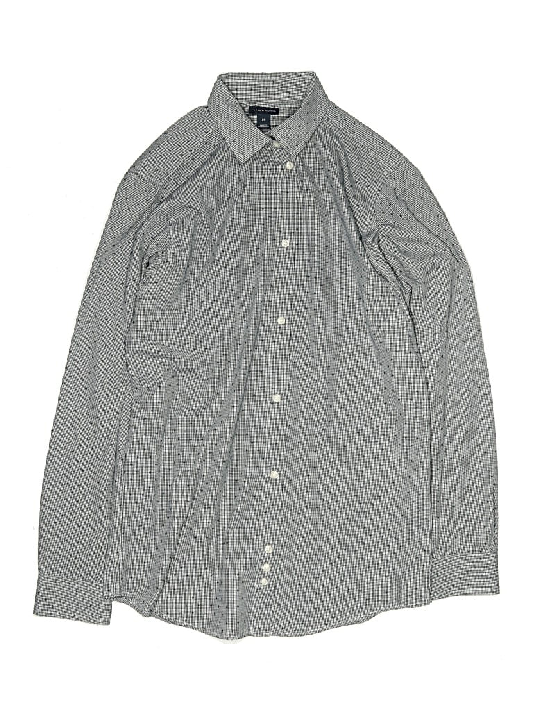Pre-owned Tommy Hilfiger Kids' Long Sleeve Button Down Shirt In Gray