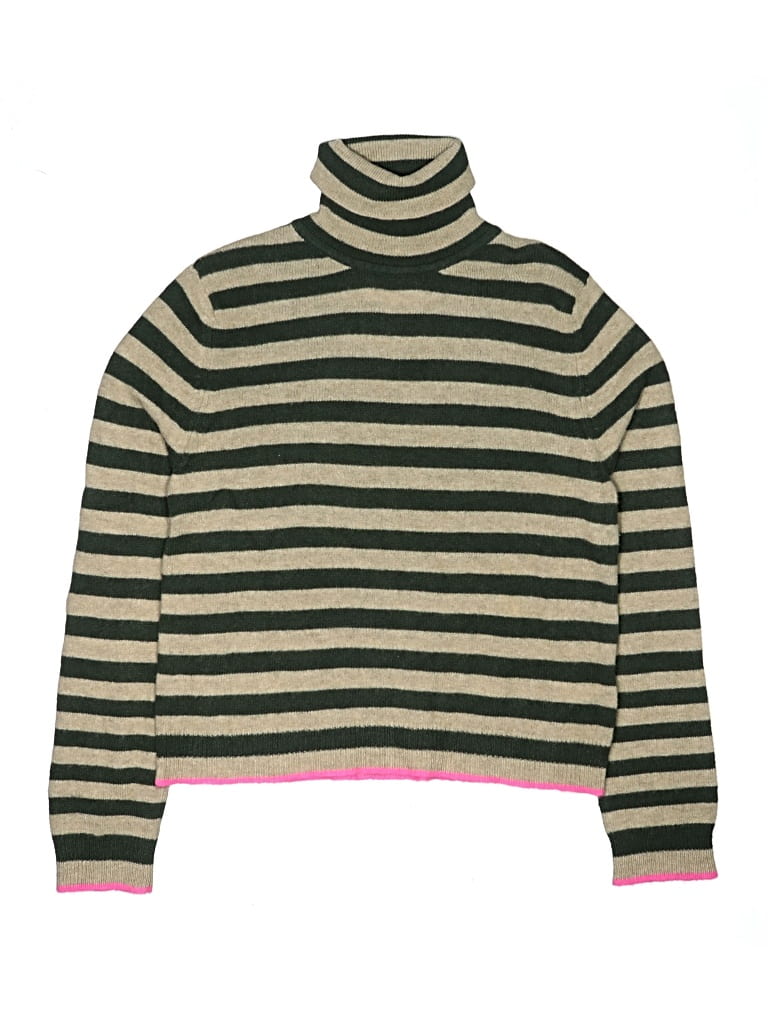 Pre-owned Jumper 1234 Kids' Cashmere Pullover Sweater In Green