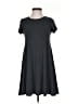Alya Solid Gray Casual Dress Size XS - photo 1