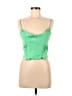 Zara 100% Polyester Green Sleeveless Top Size M - photo 1