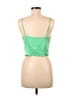 Zara 100% Polyester Green Sleeveless Top Size M - photo 2