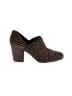 Gianni Bini Animal Print Brown Ankle Boots Size 5 1/2 - photo 1