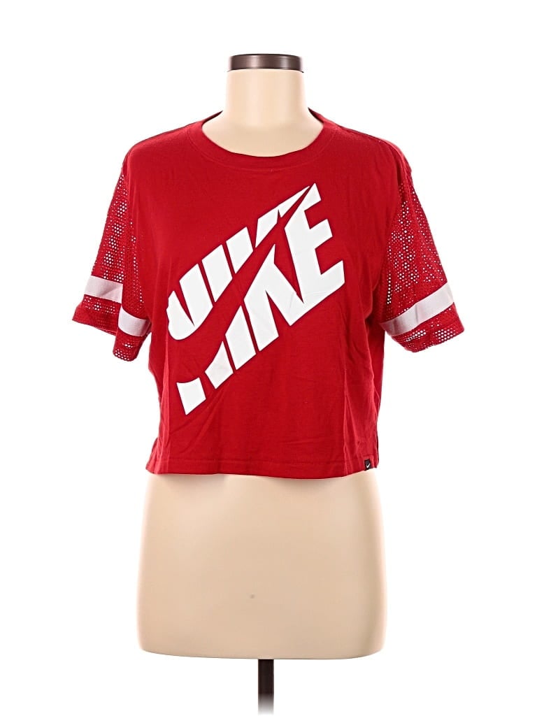Pre-owned Nike Short Sleeve T-shirt In Red