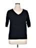 Ella Moss Black 3/4 Sleeve Top Size XL - photo 1