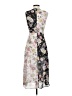 Leith 100% Polyester Floral Gray Cocktail Dress Size XS - photo 2