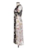 Leith 100% Polyester Floral Gray Cocktail Dress Size XS - photo 5