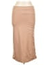 PoshDivah Solid Tan Casual Skirt Size L - photo 1