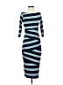 Bailey 44 Stripes Blue Cocktail Dress Size S - photo 1
