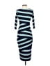 Bailey 44 Stripes Blue Cocktail Dress Size S - photo 2