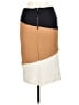 HD in Paris Color Block Tan Casual Skirt Size 6 - photo 2