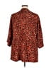 Evri 100% Polyester Animal Print Orange Kimono Size 0X - photo 2
