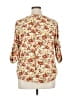 Torrid 100% Rayon Floral Ivory 3/4 Sleeve Blouse Size 1X Plus (1) - photo 2