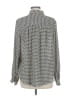 H&M 100% Polyester Polka Dots Silver Long Sleeve Blouse Size M - photo 2