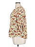 Torrid 100% Rayon Floral Ivory 3/4 Sleeve Blouse Size 1X Plus (1) - photo 5