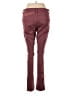 Express Color Block Burgundy Jeggings Size 8 - photo 2