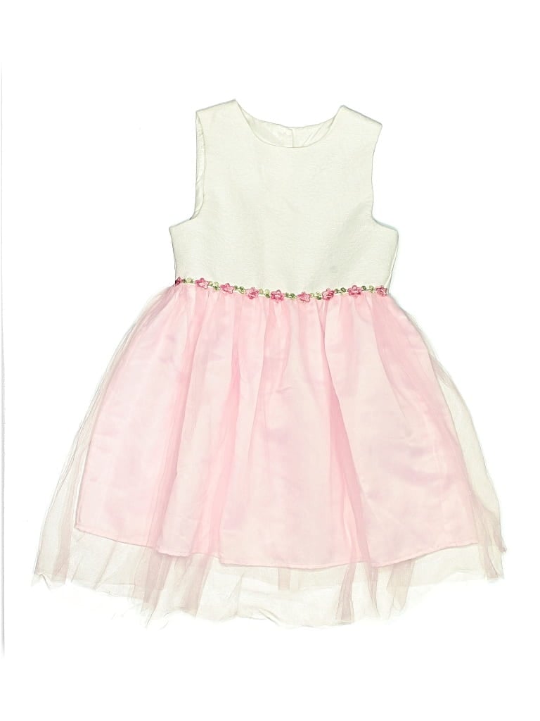 Pre-owned Blueberi Boulevard Kids' Special Occasion Dress In Pink