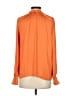 Maison d' Amelie 100% Polyester Orange Long Sleeve Blouse Size XS - photo 2