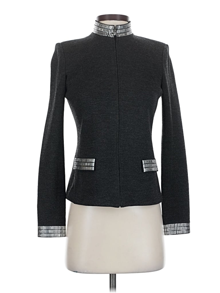 Pre-owned St John Jacket In Gray