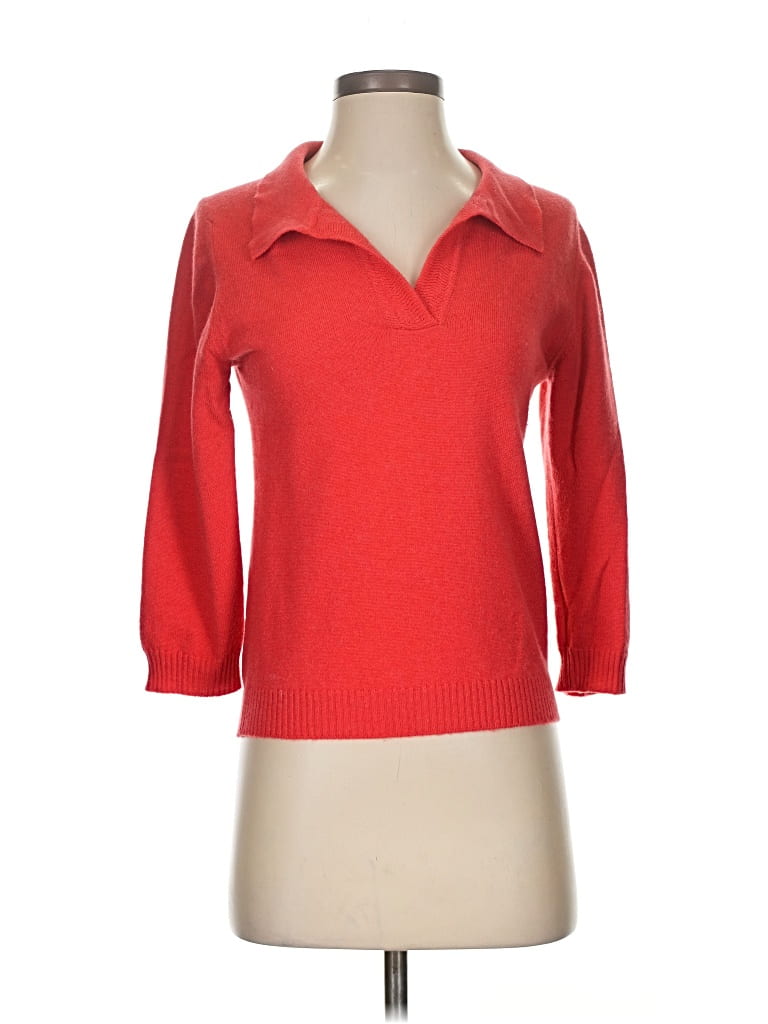 Pre-owned Brora Cashmere Pullover Sweater In Red