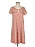 Max Studio Print Orange Casual Dress Size S - photo 1