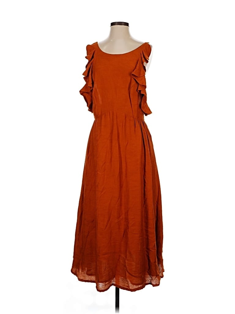 Pre-owned The Odells Casual Dress In Orange