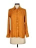 Banana Republic 100% Polyester Polka Dots Orange Long Sleeve Blouse Size XS - photo 1