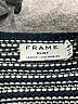 FRAME 100% Cotton Stripes Black Blue Pullover Sweater Size S - photo 6