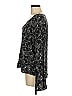 Hinge 100% Viscose Black Long Sleeve Blouse Size M - photo 5