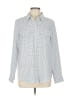 Alfani 100% Polyester Houndstooth Silver Long Sleeve Blouse Size L - photo 1
