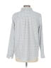 Alfani 100% Polyester Houndstooth Silver Long Sleeve Blouse Size L - photo 2