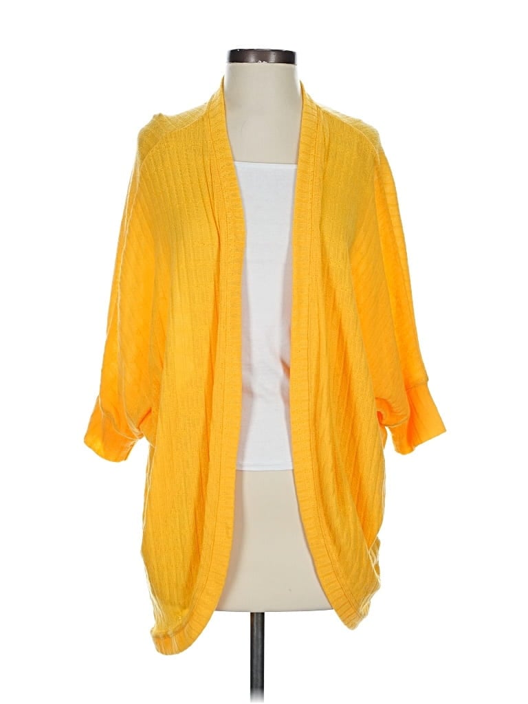 Pre-owned Lularoe Cardigan Sweater In Yellow