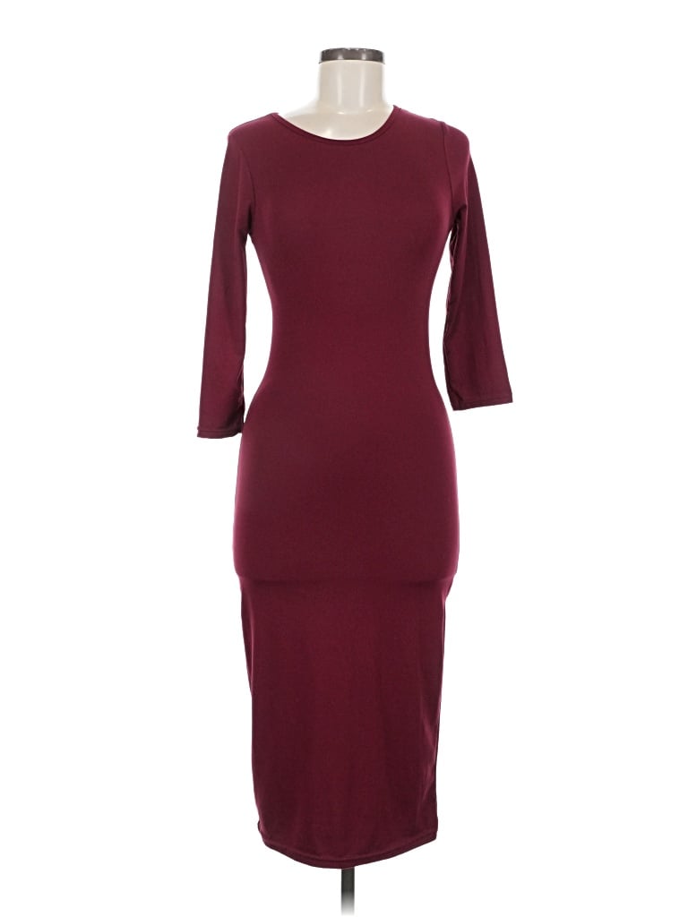 Pre-owned Yelete Cocktail Dress In Burgundy